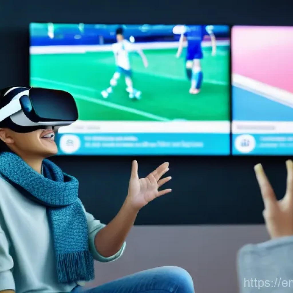 스포츠마케팅 스타트업 창업 사례 - **Immersive Fan Experience with VR/AR**
    "A diverse group of friends, aged 18-30, enthusiasticall...