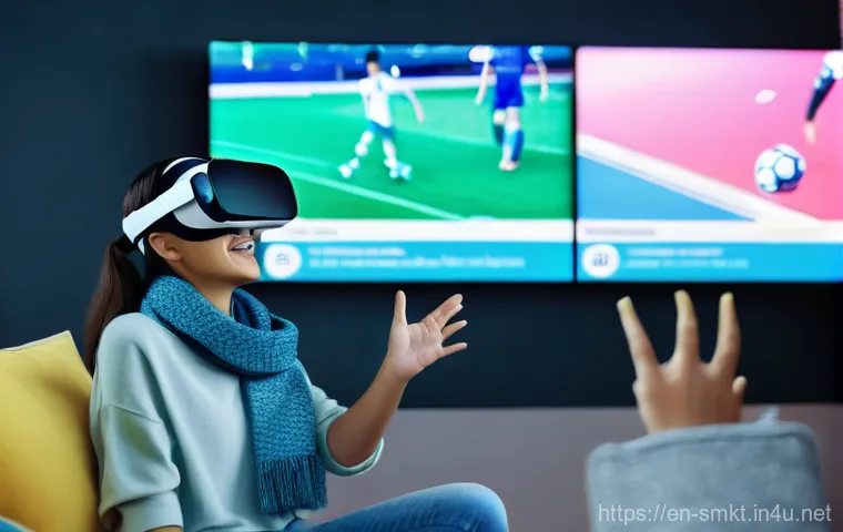 스포츠마케팅 스타트업 창업 사례 - **Immersive Fan Experience with VR/AR**
    "A diverse group of friends, aged 18-30, enthusiasticall...