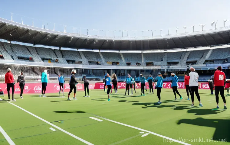 스포츠마케팅 스타트업 창업 사례 - **Dynamic Esports Tournament Audience**
    "A wide-angle shot of a large, modern esports arena duri...