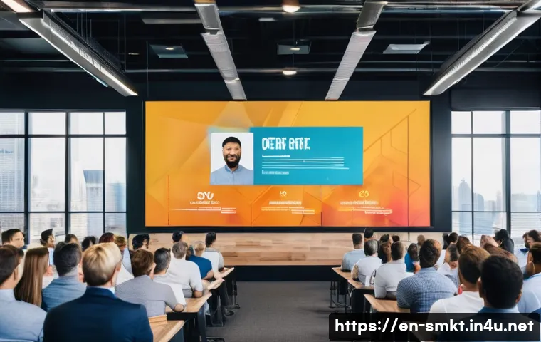 스포츠마케팅 직무에서의 프레젠테이션 기술 - A professional sports marketing presentation scene in a modern conference room, featuring a confiden...