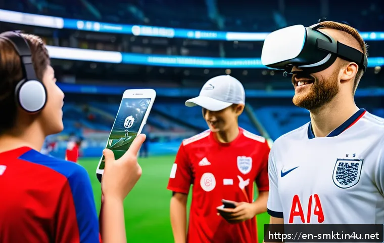스포츠 이벤트 운영 노하우 - A vibrant sports event fan zone bustling with diverse attendees actively engaging in interactive act...